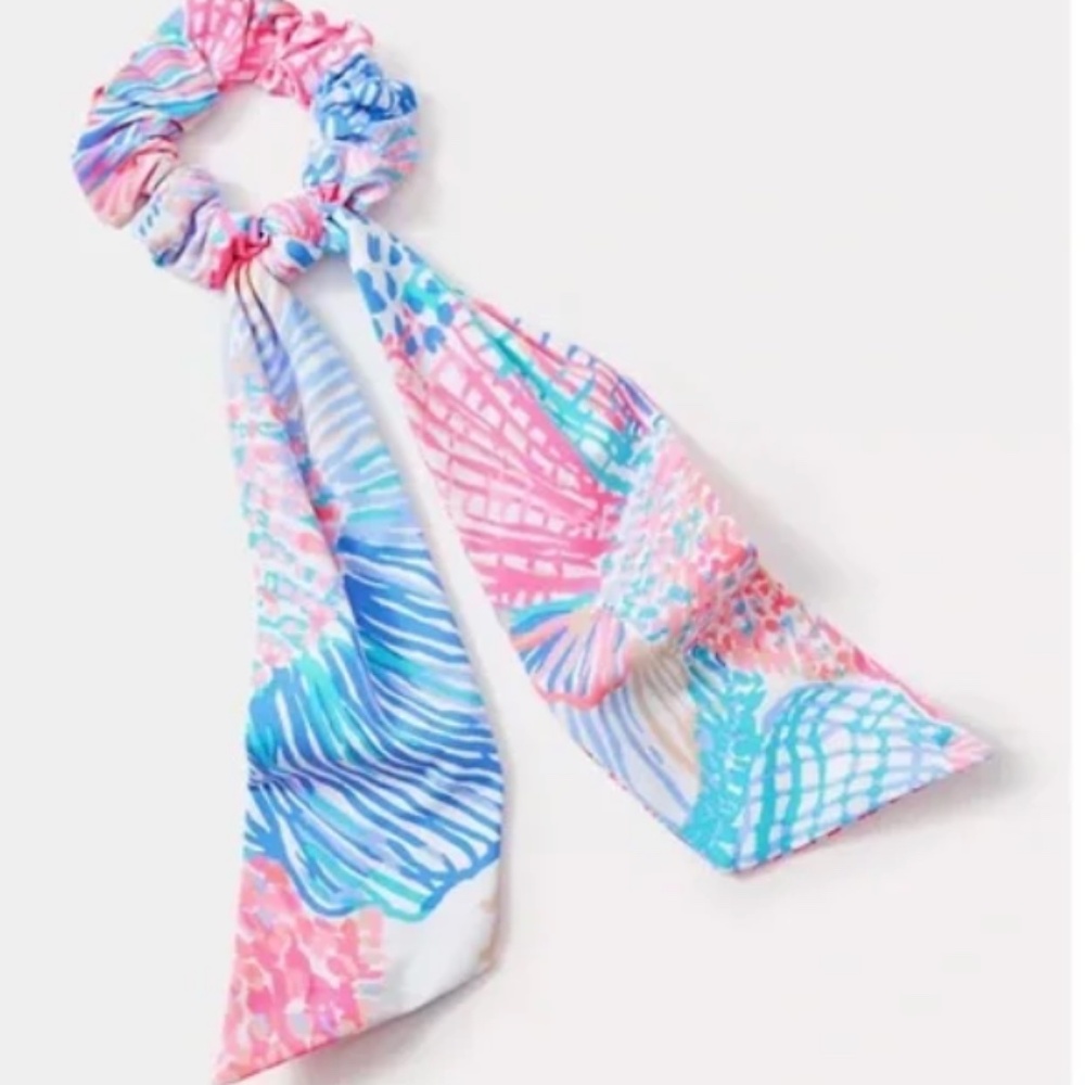 NEW IN PACKAGE Lilly Pulitzer GWP Scrunchie Ribbon In Multi Roar Of The Seas